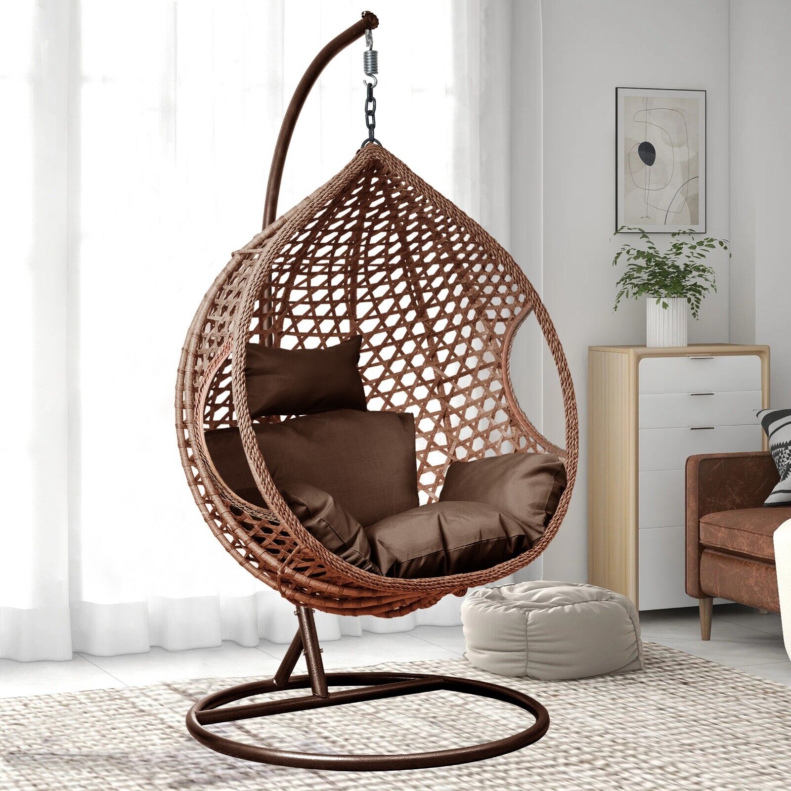 Swinging Egg Chair Indoor/Outdoor SeeOnix.co.uk