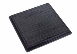 Clark Drain CD300 Solid Top Square Manhole Cover & Frame – 320mm Riser