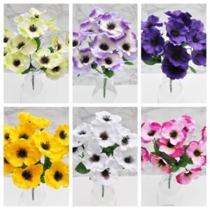 Transform your surroundings into a haven of everlasting beauty with Pansy Harmony – lifelike, maintenance-free, and captivating